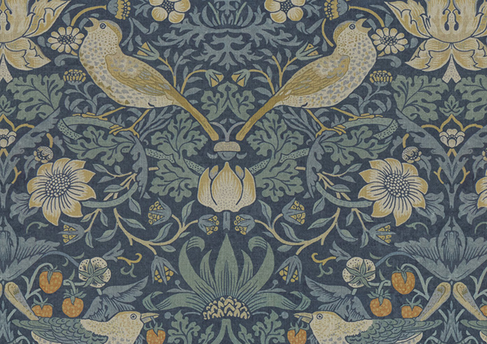 William Morris Strawberry Thief, Woad - Made to Measure Curtains - Image 8